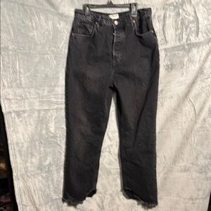 We the‎ free womens jeans Classic Black free people Jeans size 30 button up